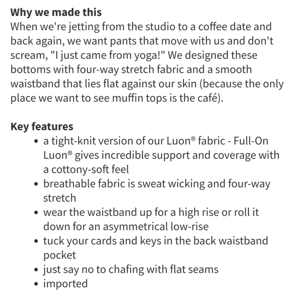 Lululemon Astro Pant - Picture 4 of 4